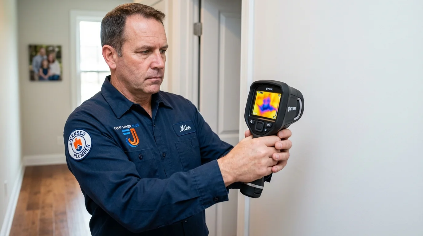 Thermal imaging leak detection by Johns Plumbing LLC in Bountiful